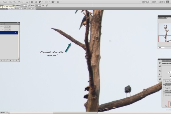 Chromatic abberration removed