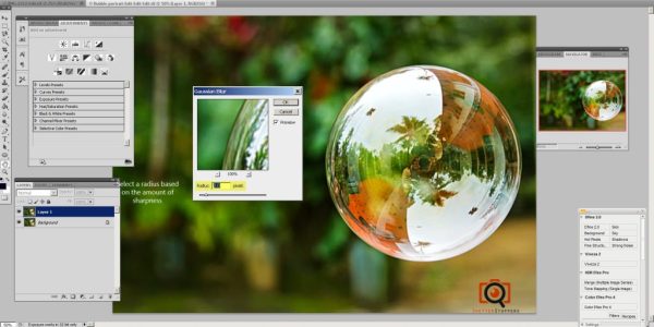 select radius select a blur radius