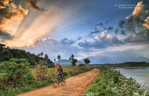 a landscape in india