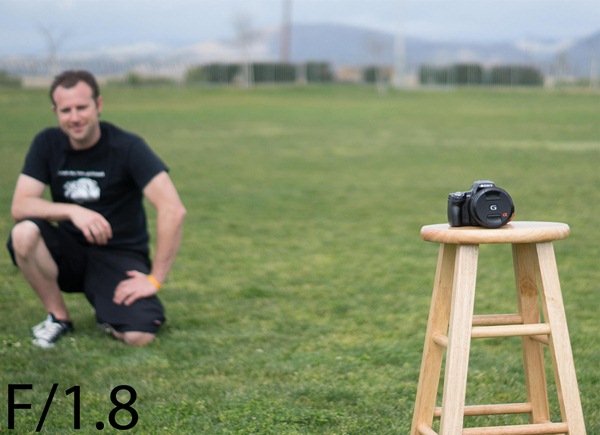 A shallow DOF photo at f1.8 -- aperture priority mode