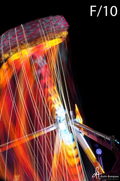 Photo of giant wheel at f10 