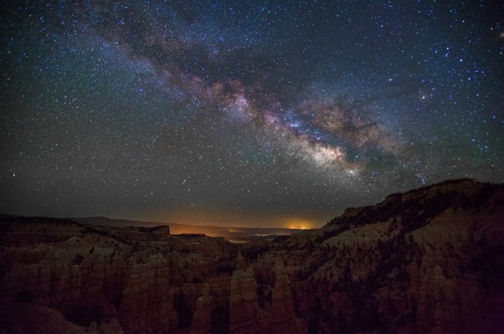 Milky Way night photography Fairyland canyon Utah