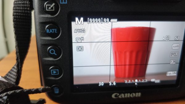 manual mode exposure change for exposure triangle