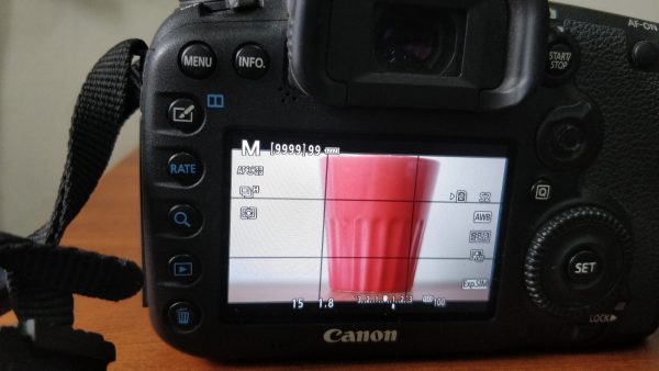 Shutter speed 1/15 exposure for DSLR