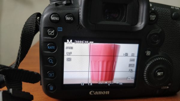 Exposure time of 1/13 s in DSLR