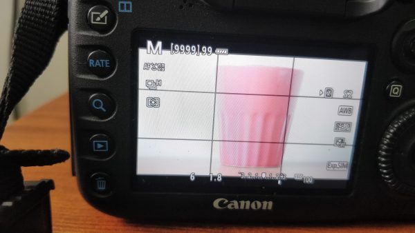 1/8 s shutter speed exposure