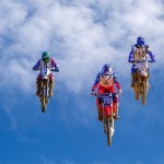 3 bikers in the sky