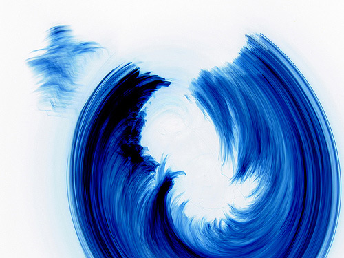 toss photo of blue light