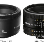 50mm f1.8 prime lenses of canon and nikon