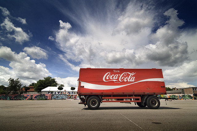 Coco cola truck