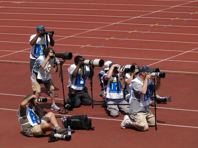 professional photographers in sports ground