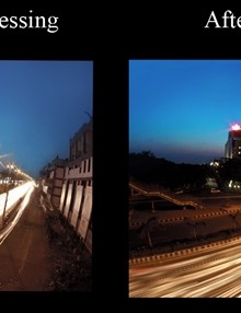 Before and after of photoshop tutorial